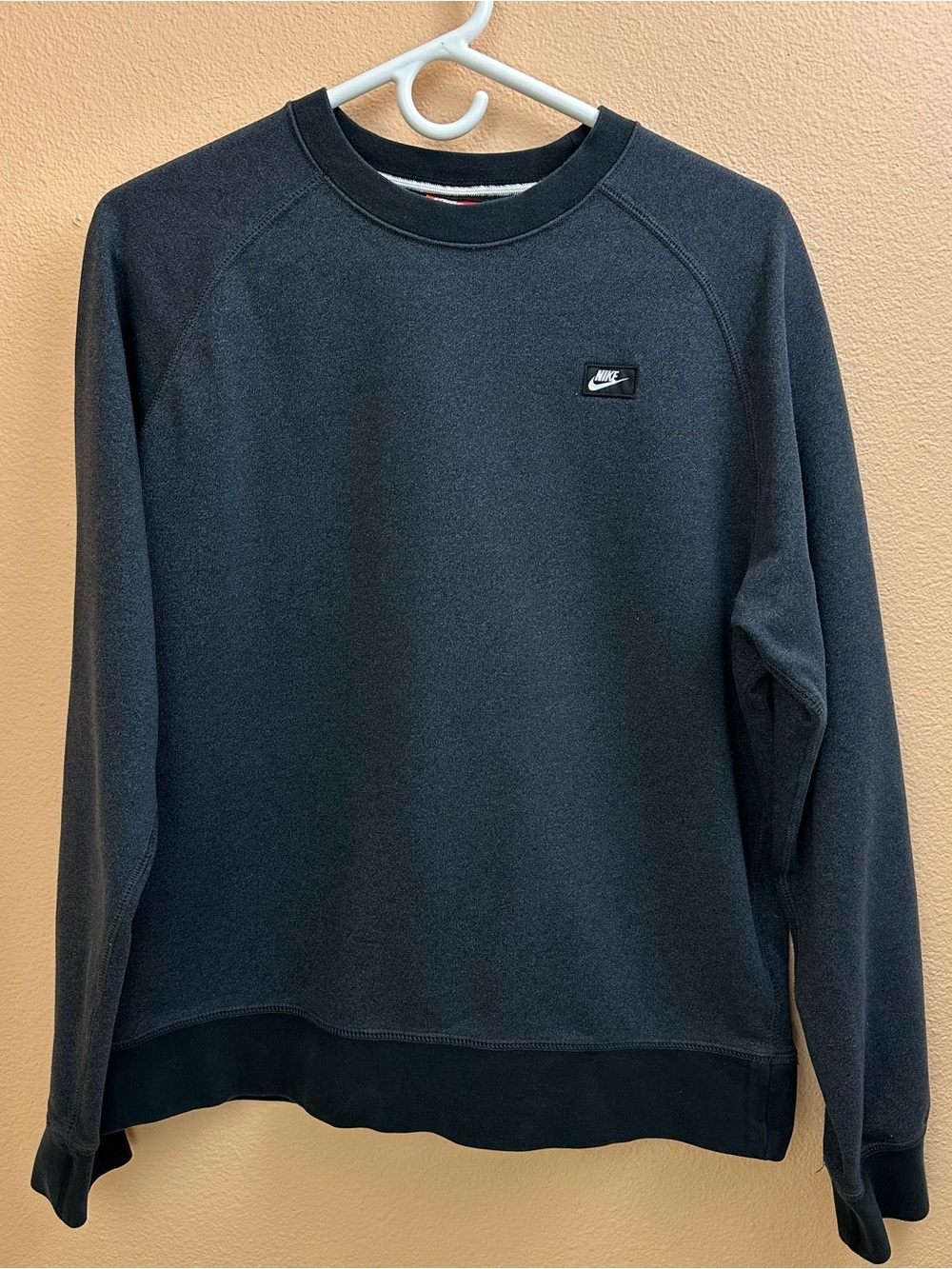 Nike Crewneck Sweatshirt Men's M Charcoal Gray Cotton Blend Athletic Athleisure